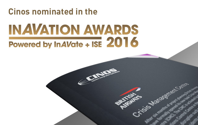 Cinos Nominated in InAVation Awards 2016