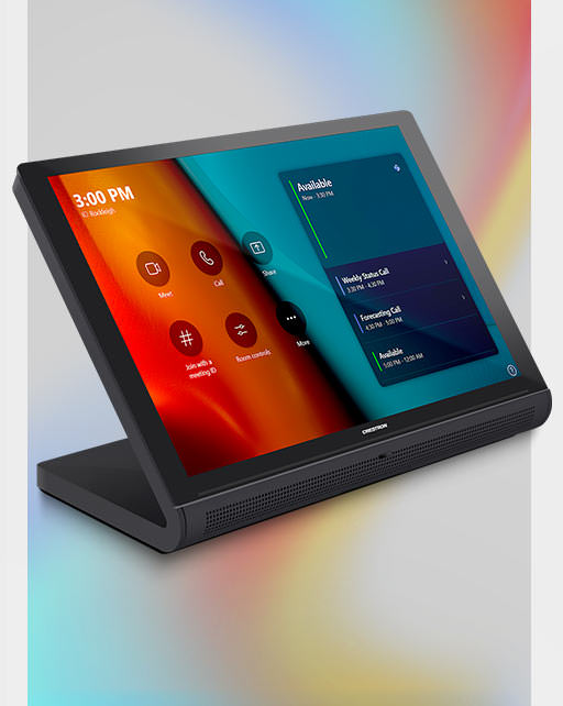 Crestron table top touch screen for AV technology control