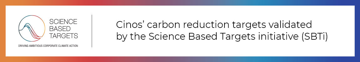 Cinos’ carbon reduction targets validated by the Science Based Targets initiative (SBTi) 