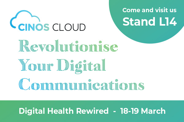 Cinos is Exhbiting at Digital Health Rewired